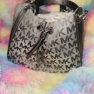 Michael Kors silver all over large handbag brand new.
